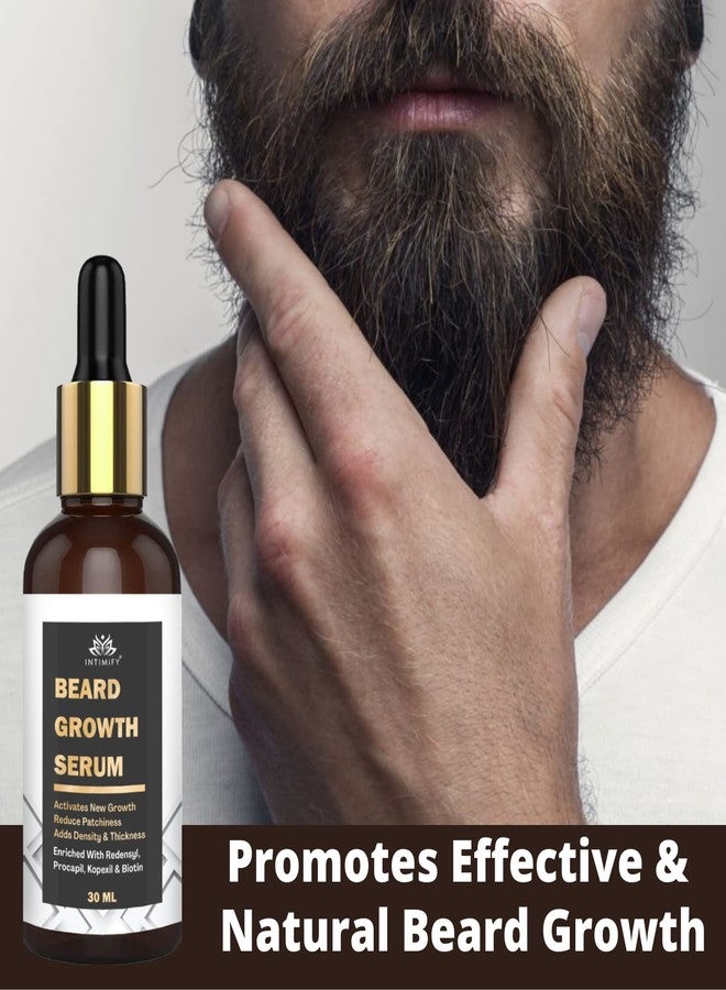 INTIMIFY Beard Growth Oil For Men, Beard Oil For Patchy Beard, Beard Oil For Growing Beard Faster, Mustache Beard Growth Oil 30 ml (Pack of 1) - Image 4